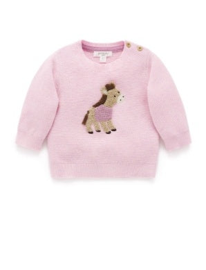 On the Farm Sweater in Pink