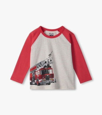 Firetruck Raglan Sleeve Tee