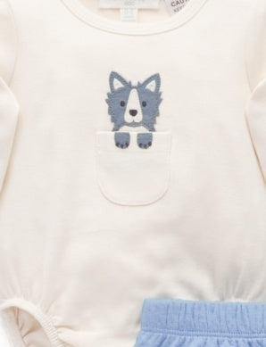 Puppy in Blue 3pc Gift Set