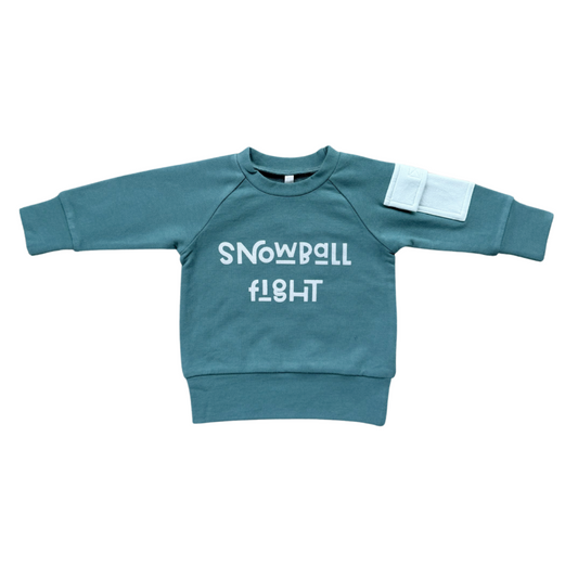 Raglan Sweatshirt - Snowball Fight