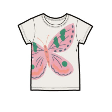 Butterfly Mariposa on Chalk Tee