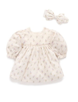 Primrose Dress and Headband in Cream