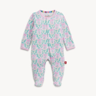 Mistle Bow Waffle Footie