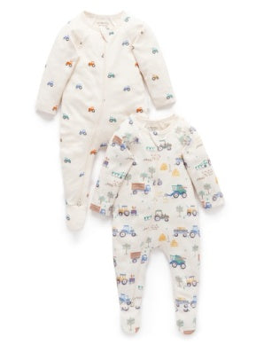 Farm Vehicles Growsuit 2pc Set