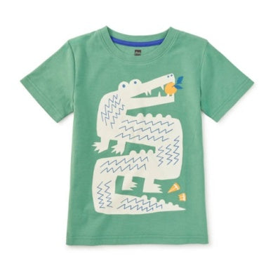 Croc and Citrus on Green Graphic Tee