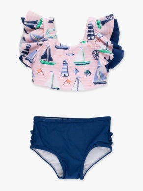Pink Sweet Sails Butterfly Tankini 2-piece Swimsuit