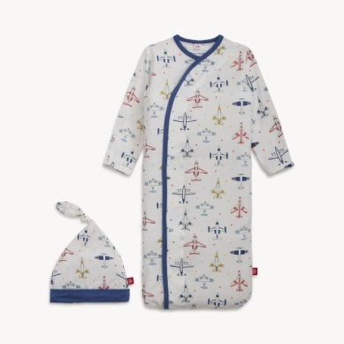 Just Plane Fun Gown Hat Set