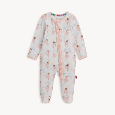 Pretty Plies Footie with Ruffle
