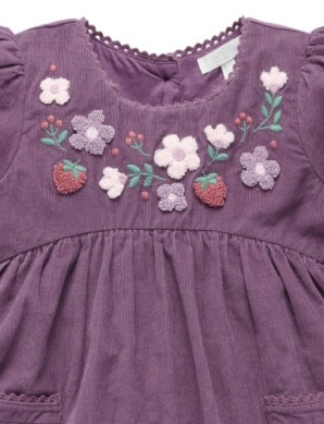 Blooms Dress in Grape