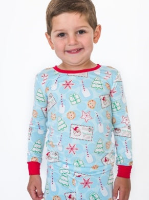 Santa Sweets Boys Long Sleeve Pajama Set