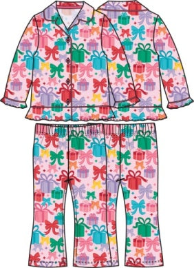 Pretty Presents Ruffle Flare Pajama Set