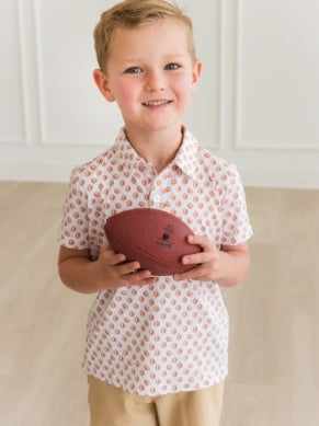 Football Frenzy Short Sleeve Performance Polo