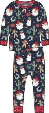 Giddy Up Santa LS Pajama Set