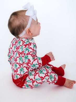Carol of the Bows One Piece Footie Pajama