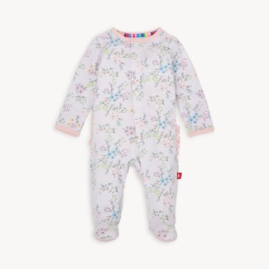 Emily Modal Footie With Ruffle