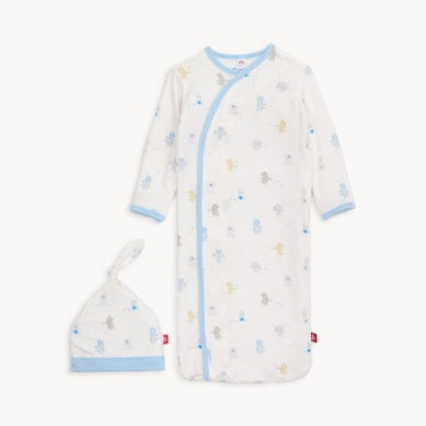 Blue BABY BEATS MODAL GOWN + HAT