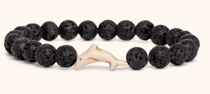Fahlo Dolphin Lava Stone
